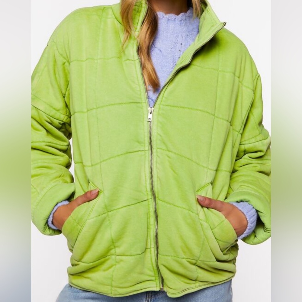 Quilted Zip Up Jacket